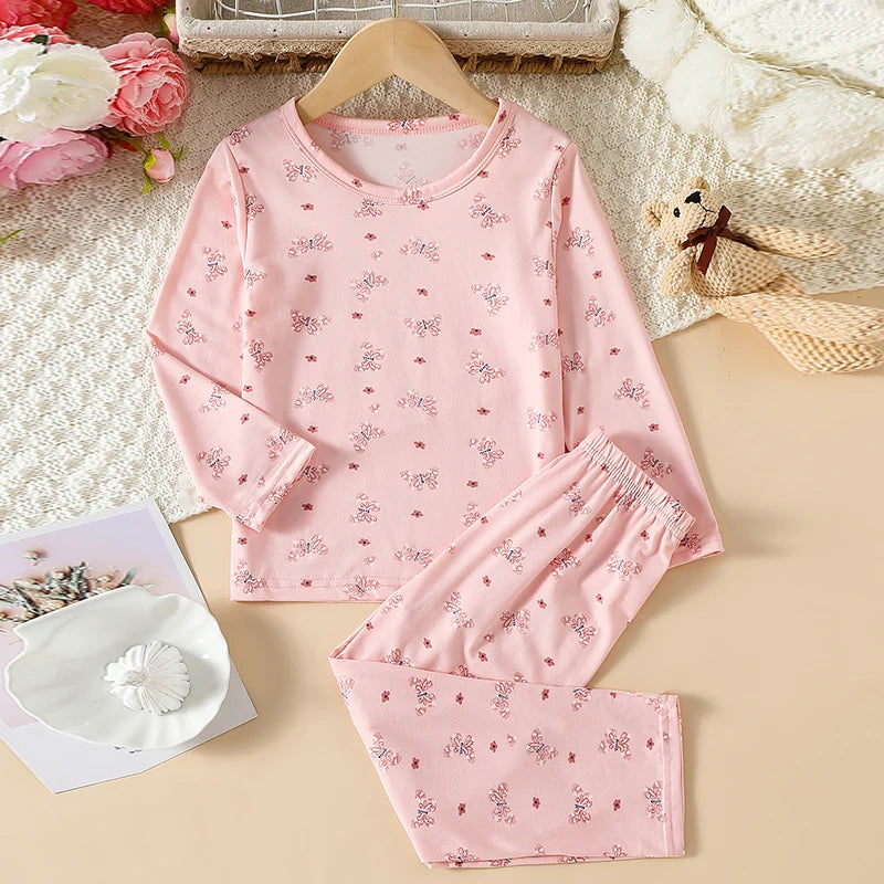 Kids' 2-Piece Summer Outfit Set - Cute Short Sleeve Top and Shorts for Boys & Girls