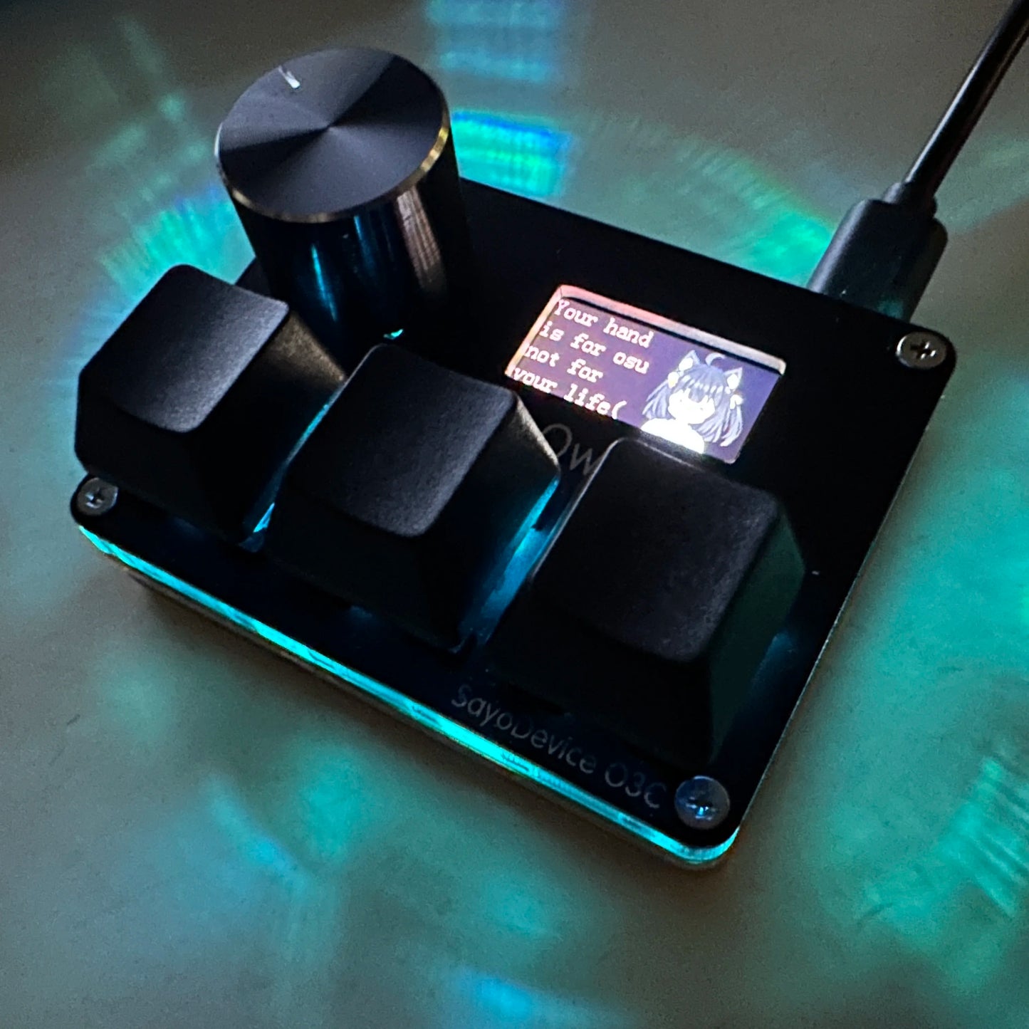 SayoDevice Rapid Trigger RGB Magnetic Switch Keyboard with Volume Knob – Gaming Macropad for O3C, DJMAX, SDVX & Productivity Shortcuts