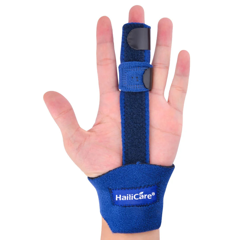Adjustable Finger Splint Brace — Aluminum Alloy Support for Straightening Broken Fingers, Arthritis & Pain Relief