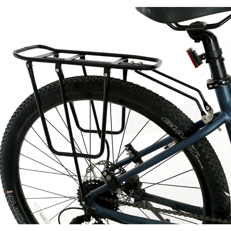 Mountain Bike Rear Seat Rack — Disc & V Brake Compatible Thickened Shelf, Bicycle Accessories Hanger