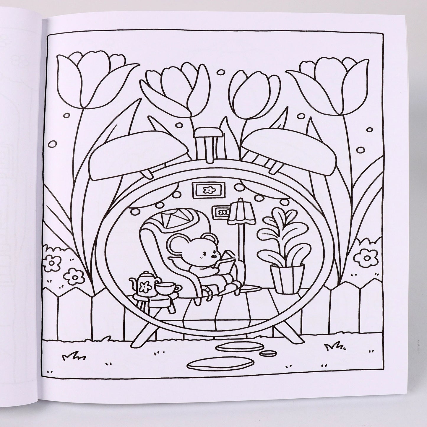 Coloring Books for Adults and Teens, Cute Puppies Cartoon Designs for Relaxation, Cozy Hygge Moment Coloring Fun