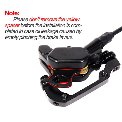BUCKLOS HD-E735 E-Bike Hydraulic Brake – 4-Piston 1150mm/1950mm Power-Off Brake for MTB, Scooter & Bicycle Parts