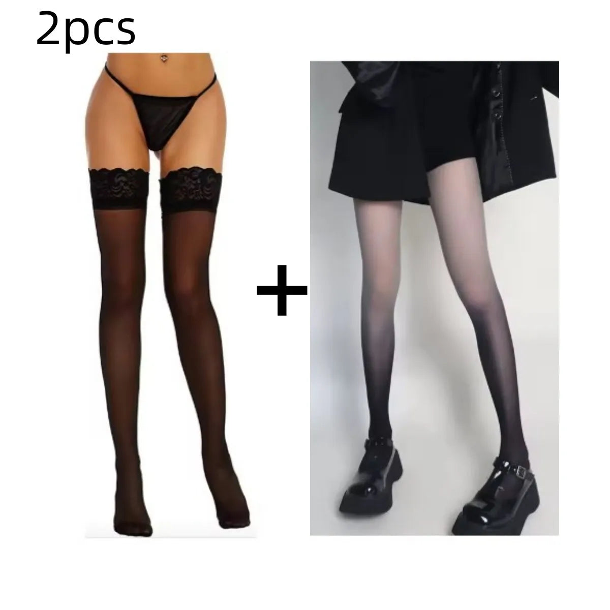 Women’s Sexy Gradient Pantyhose – Thin Transparent Candy Color Tights for Spring & Summer Hosiery