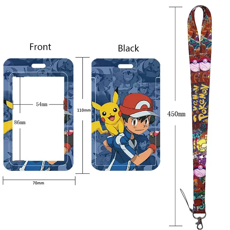 Pikachu Neck Strap Lanyard for Keys – ID Badge Holder, Keychain, Key Rings, Fashion Accessory Gift