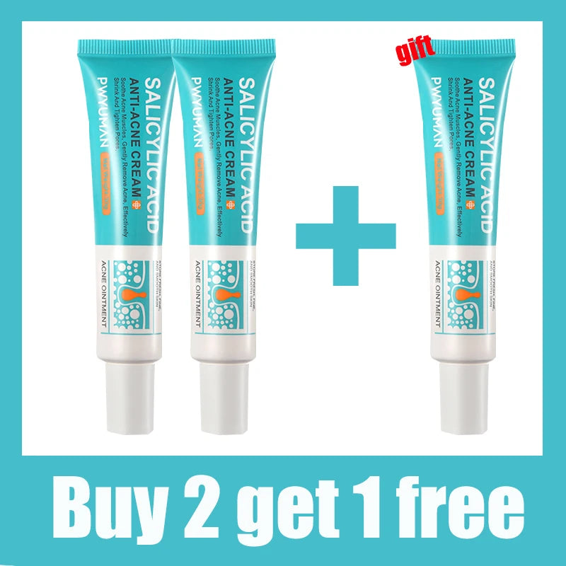 Salicylic Acid Acne Removal Cream – Anti-Acne, Redness Repair, Deep Cleaning & Oil Control Skincare