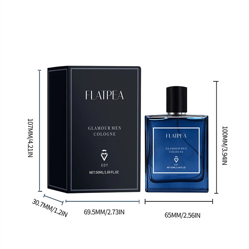 Blue Genuine Men’s Perfume, Citrusy Fresh Flowers & Fruits Fragrance, Long-Lasting Eau De Toilette