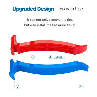 4-in-1 Bicycle Tire Lever Tool – Double-Head Tube Remover with Deflation Function for Road Bike Repair