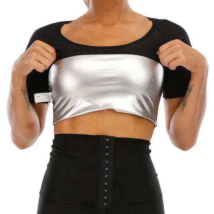 Vensslim Women’s Sauna Suit Body Shaper – Long Sleeve Sweat Slimming Waist Trainer Corset Workout Tummy Control Top