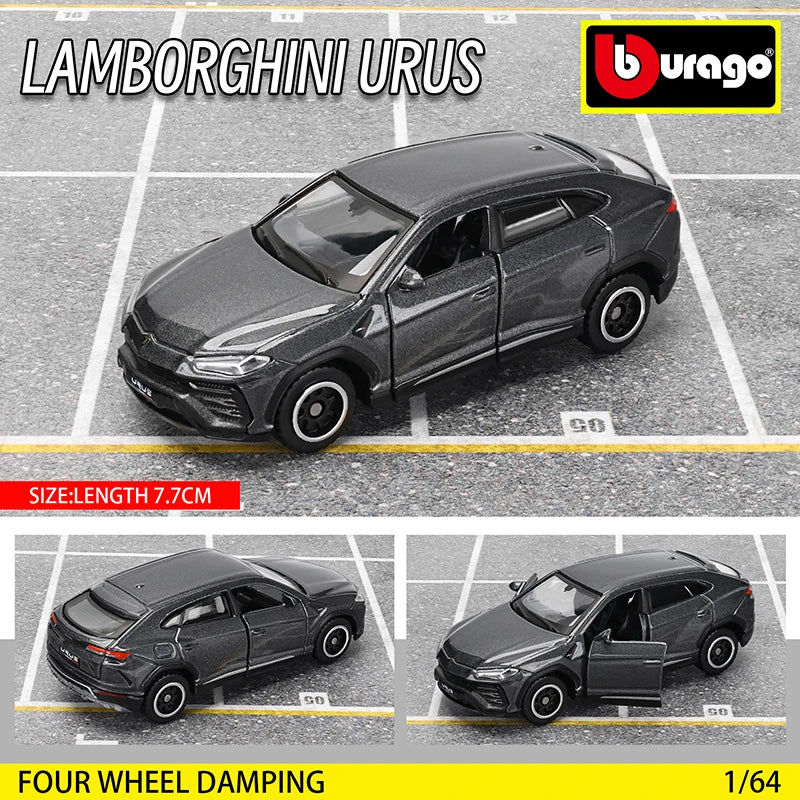 Bburago 1:64 Car Model Collection — Golf GT 2017, Mustang Shelby GT500, Ferrari, Benz & Volkswagen, Kids Xmas Gift Toys for Boys