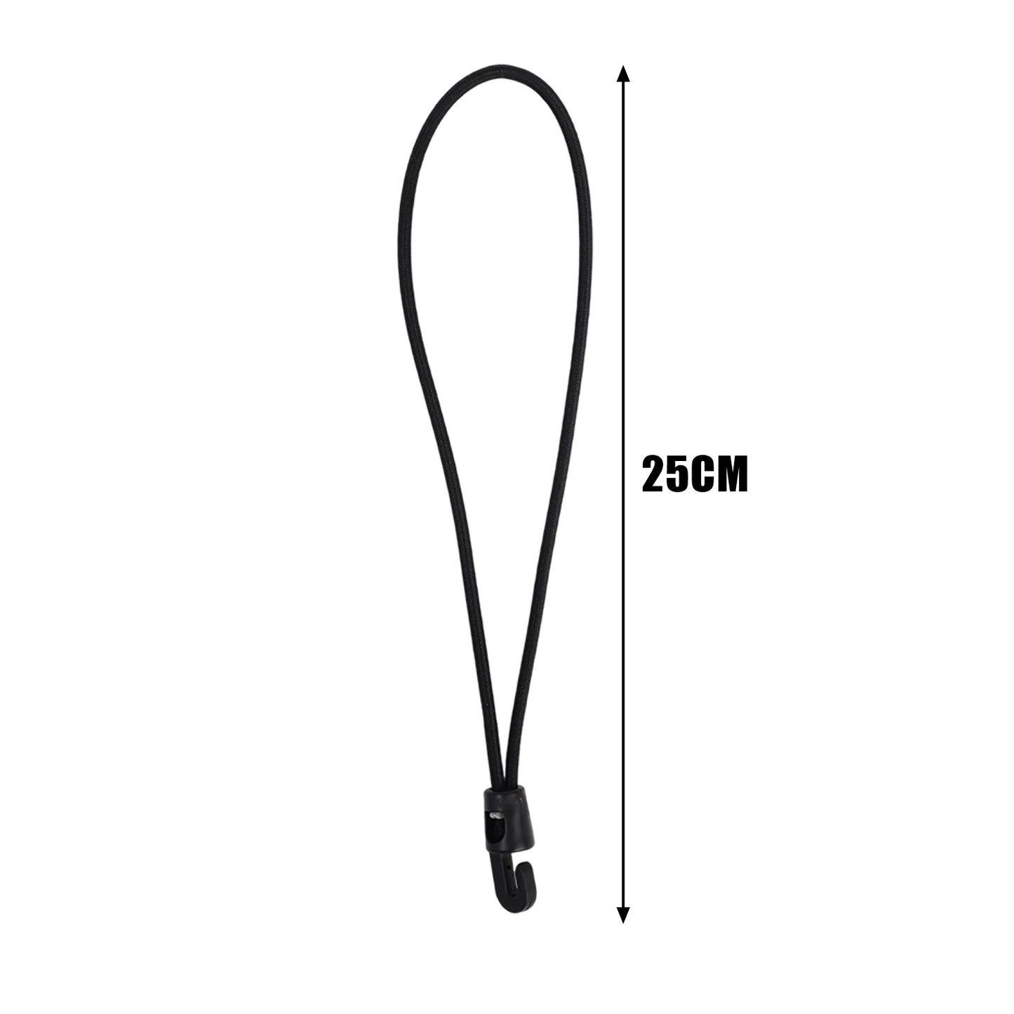 Elastic Nylon Bungee Cord Straps – Durable 10cm/15cm/25cm Fixing Bands for Flashlights, Maps & Outdoor Backpacking Gear (20/1pcs)