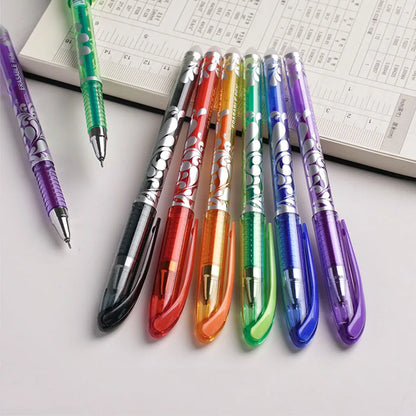 36-Piece Erasable Gel Pen Set - 6-Color Washable Ink Writing Pens for School, Office & Everyday Stationery