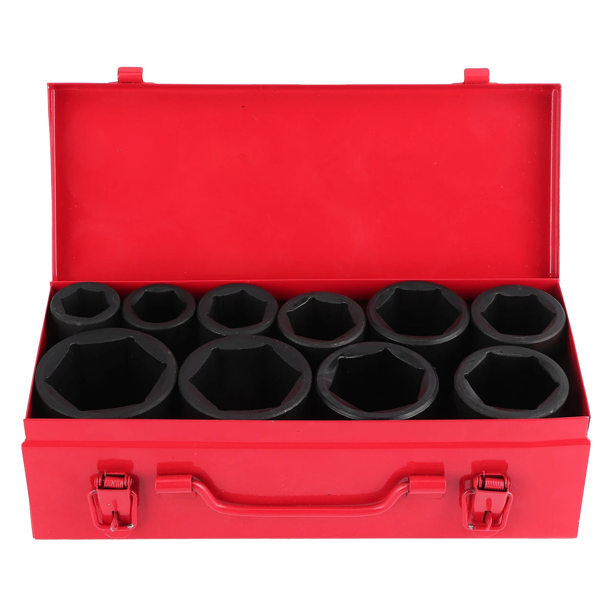 10PCS Metric Deep Impact Socket Set - 3/4-Inch Drive 6-Point Auto Repair Tools 22-50mm