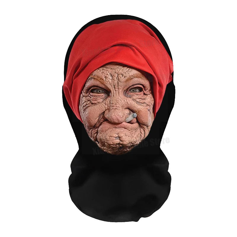 3D Printed Realistic Face Mask - Stretch Mesh Full Head Cosplay Balaclava for Role Play & Hip Hop Costume