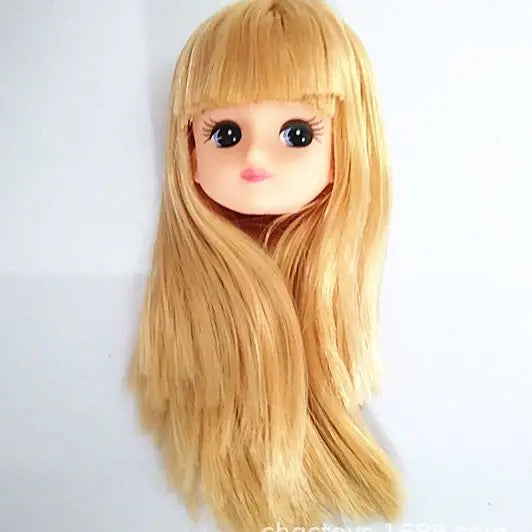 Jenny Licca Doll Heads - Colorful Long Hair DIY Doll Dressing Figures for Girls