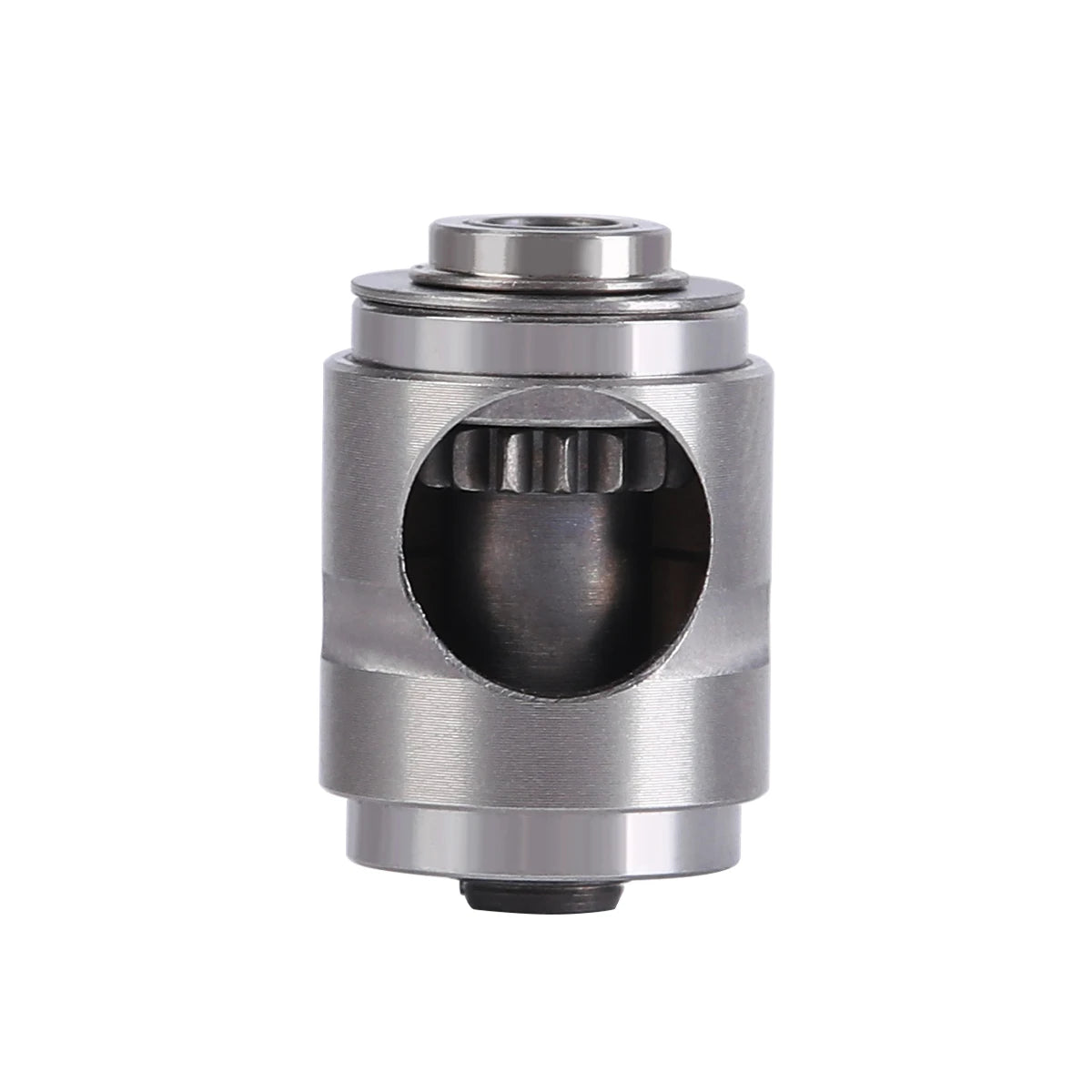 AZDENT Dental Low Speed Handpiece 1:1 Contra Angle – Push Button for ø2.35mm CA Burs, 2/4 Holes, Air Motor