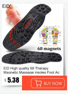 EiD Magnetic Therapy Foot Insoles – Soft Acupressure Sports Cushion for Men & Women