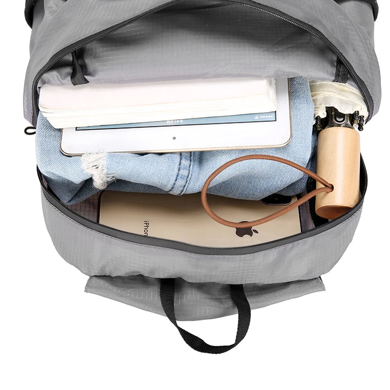 18L Portable Foldable Backpack: Ultralight Mountaineering Bag for Outdoor Climbing, Cycling, Travel - Hiking Daypack