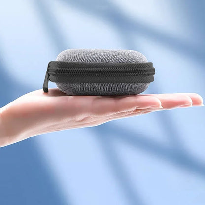 Mini Portable Hard Earphone Case – Storage Bag for AirPods, Earpods, Headphones & USB Cables