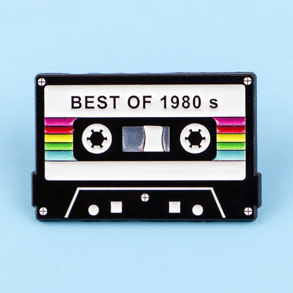 Vintage 1981 Retro Tape Enamel Pin – Lapel Brooch Badge for Backpack, Clothing, Accessories, Fashion Jewelry, Gift for Friends