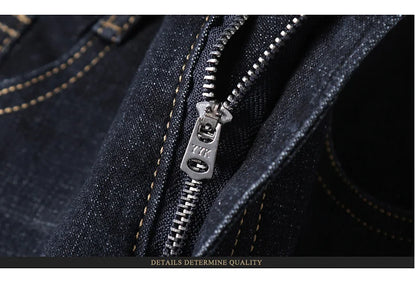 Men’s Classic Black Jeans — Soft Biker Denim Pants Jean Homme Pantalones Hombre Masculino Overalls, Sizes 32-38
