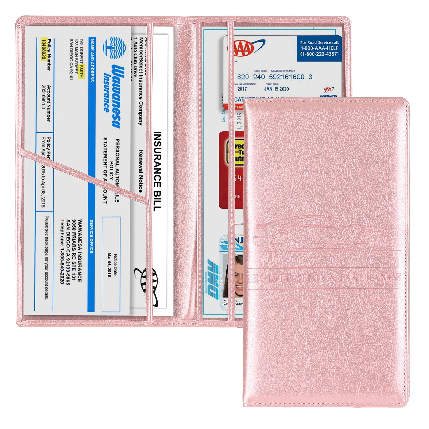 Car Registration & Insurance Holder – Vehicle Glove Box Organizer for Auto & Truck