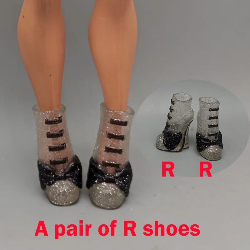 Little Kids 25CM Winter Doll Shoes – Boots & High Heels Accessories, Perfect Birthday Gift for Girls