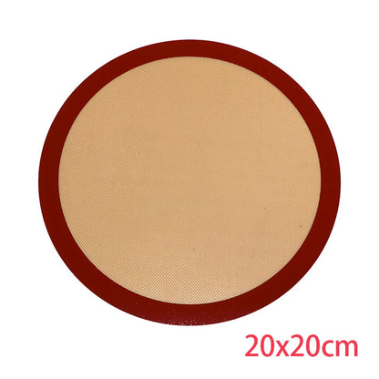 LMETJMA Round Silicone Baking Mats – Non-Stick, Food-Grade & Reusable for Macarons, Cookies & Oven Use
