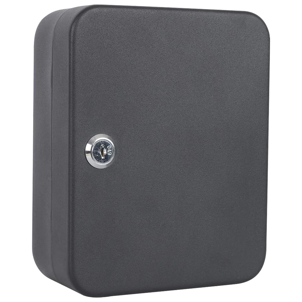 Wall-Mounted Key Cabinet with Lock & Code – 20 Key Organizer & Locking Key Holder Box