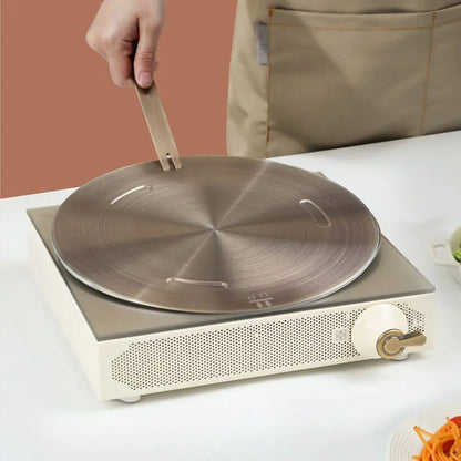 Stainless Steel Heat Conduction Plate – Induction Cooker Heat Diffuser Ring, Stove Protector Accessory