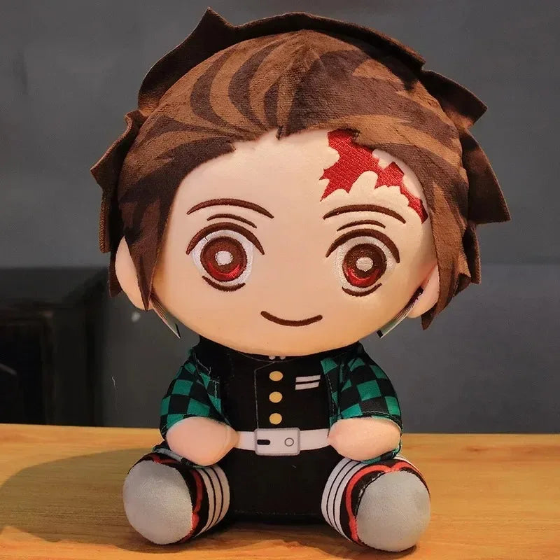 20cm Demon Slayer Plush Dolls — Kamado Tanjirou, Nezuko, Zenitsu & Kyoujurou Anime Toys | Kids Gifts from Kimetsu No Yaiba