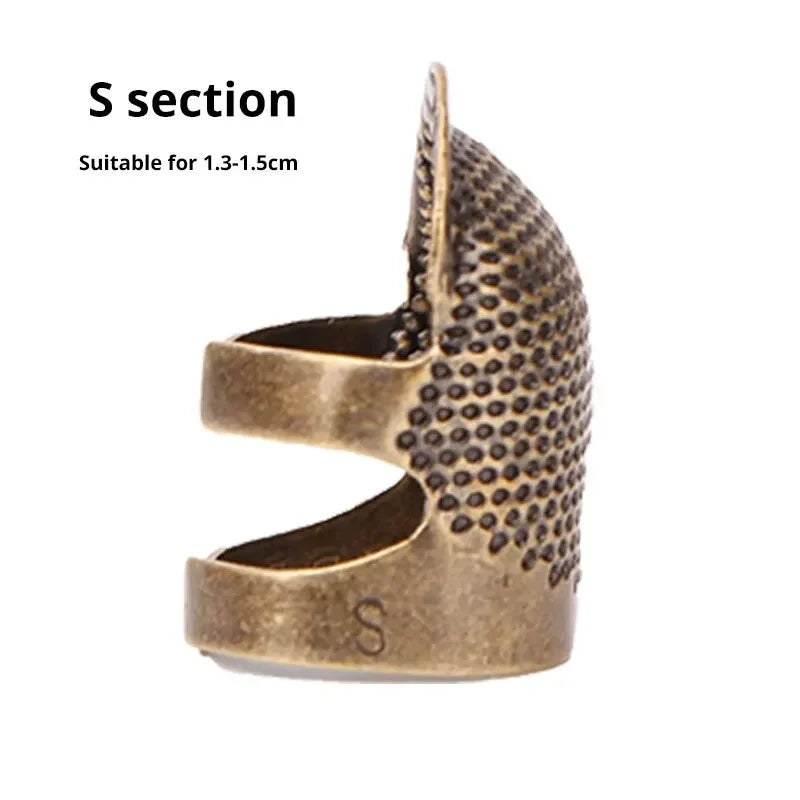 Copper Sewing Thimble – Retro Finger Protector with Anti-Slip Design for Safe Sewing | Essential Sewing Kit Accessory