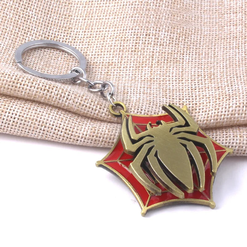 Rotatable Spider Blade Keychain - Creative Cosplay Backpack Charm for Men & Women