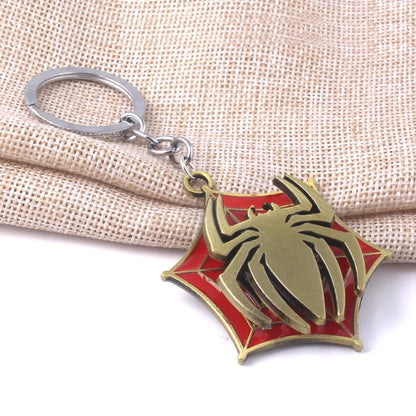 Rotatable Spider Blade Keychain - Creative Cosplay Backpack Charm for Men & Women
