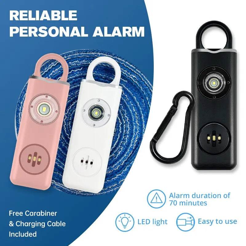 The Original Personal Safety Siren for Women - 130dB Siren, Strobe & Key Chain, AF2004 Anti-Robbery Call for Help - 3 Pop Colors