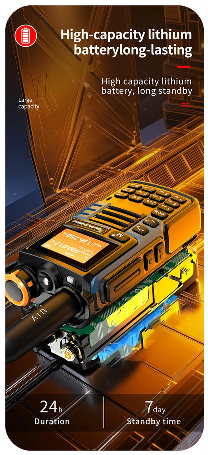 Quansheng UV-K6 Upgrade UV-K5 Interphone – 5W Air Band Radio, UHF/VHF, DTMF, FM Scrambler, NOAA Wireless Frequency with Type-C Charging