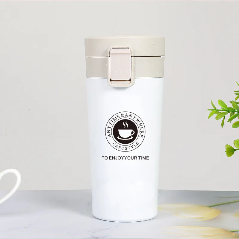 380/510ML Stainless Steel Vacuum Insulated Coffee Cup — Thermal Travel Mug Keeps Drinks Hot & Cold for Car & Outdoor Sports