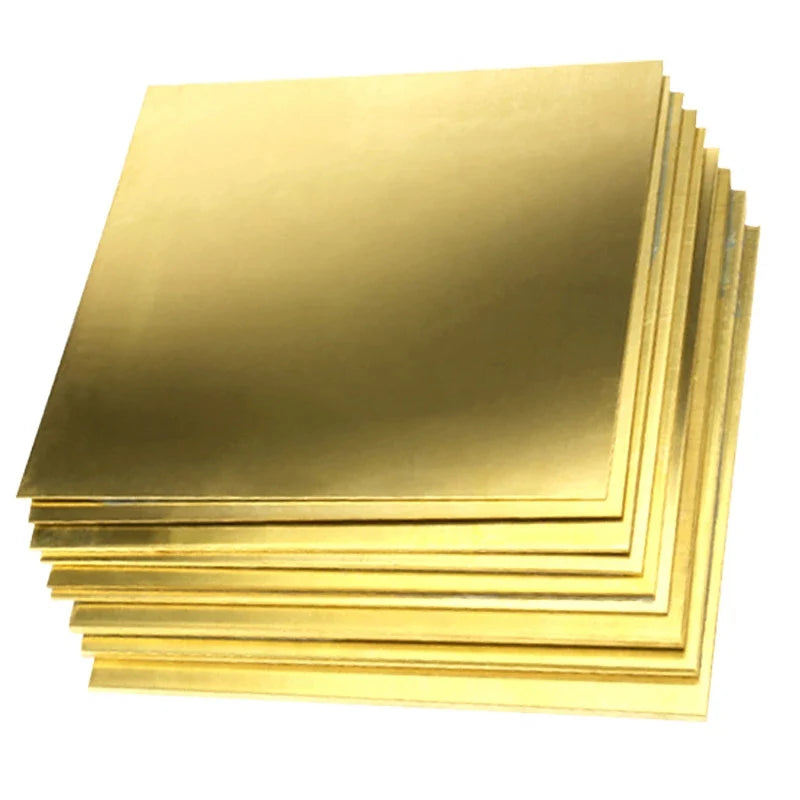 Brass Sheet Plate – 0.1-8mm Thickness for CNC Cutting, Frame Models & DIY Construction Projects