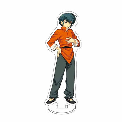 Ranma 1/2 Acrylic Stand Figure — 15cm Tendou, Akane, Hibiki & Ryoga Anime Model Plate, Cartoon Doll for Bedroom Display