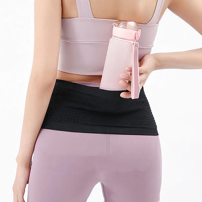 Seamless Invisible Running Waist Belt Bag – Lightweight, Portable Elastic Gym Bag for Mobile Phones, Ideal for Running and Cycling