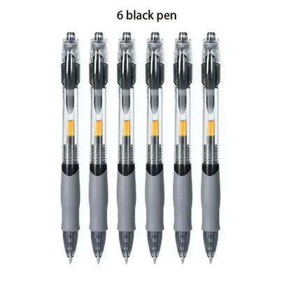 13/30pcs Retractable Gel Pen Set – Black, Red, Blue Ink Ballpoint Pens for Writing, Office, and School Stationery Supplies