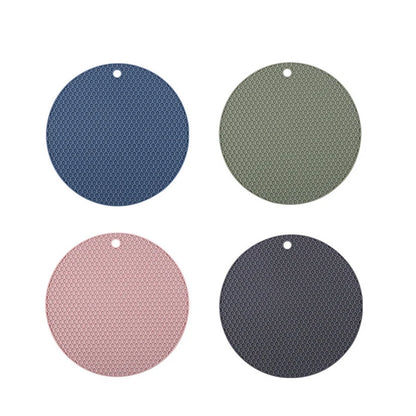 2/4 PCS Multifunction Heat Resistant Silicone Mats – Nonslip Drink Coasters, Pot Holders & Kitchen Placemats