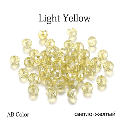 70–300pcs Czech Crystal Glass Beads Set (3–8mm) – Faceted Translucent Colorful Spacer Beads for DIY Jewelry, Bracelets & Craft Making
