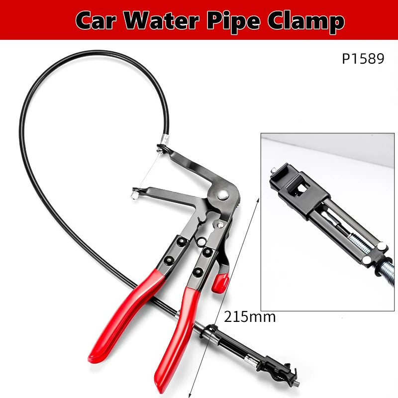 Flexible Hose Clamp Pliers - Long Cable-Type Tool for Auto Hose Removal, Repair & Maintenance