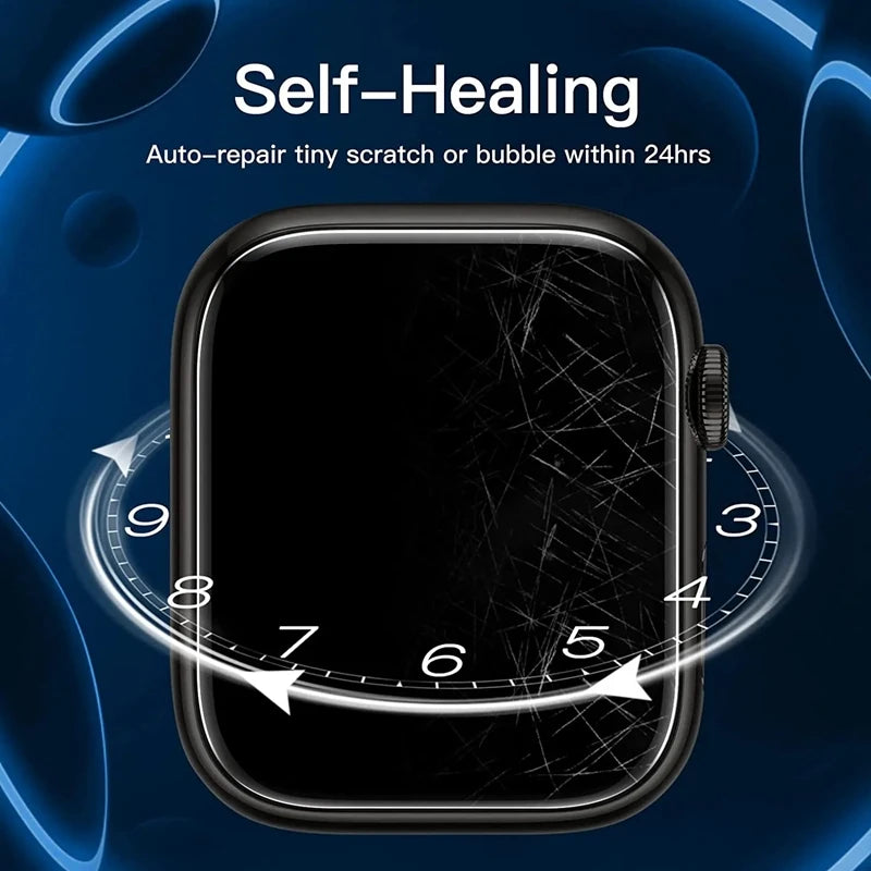 5-Pack Hydrogel Screen Protector for Apple Watch Series 1–9, Ultra 2 (40–49mm) – Full Coverage Film for Smartwatch