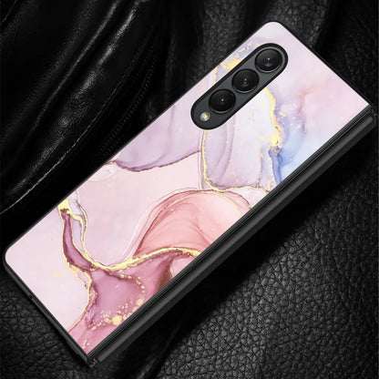 Granite Marble Shockproof Case for Samsung Galaxy Z Fold 3/4/5/6 5G – Protective Cover Funda