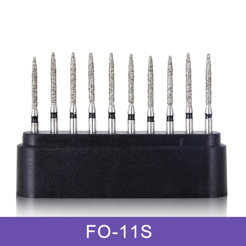 AZDENT Dental Diamond Burs Kit – Multiple Models with Black Storage Box for High-Speed Handpiece