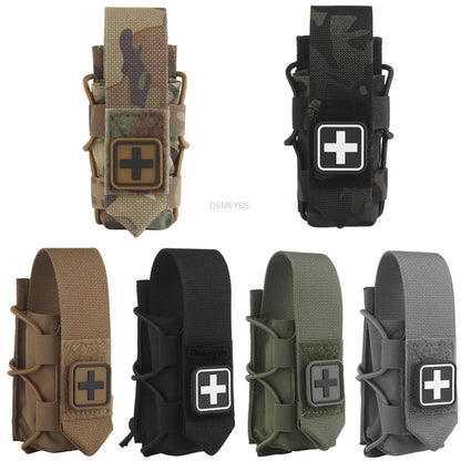 Tactical Tourniquet Pouch - Universal EMT Trauma First Aid Holder for Airsoft & Survival Gear