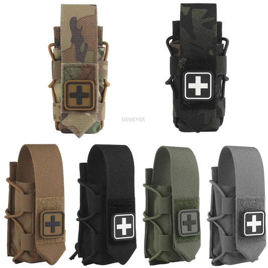 Tactical Tourniquet Pouch - Universal EMT Trauma First Aid Holder for Airsoft & Survival Gear