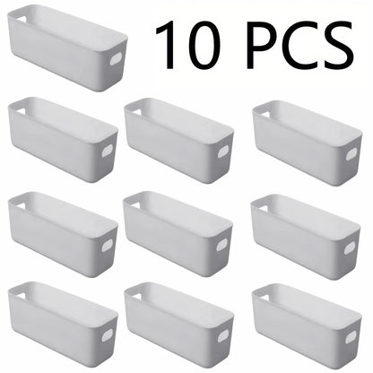 10pcs Desktop Storage Box Set - Large Capacity Organizer for Underwear, Accessories & Household Sundries