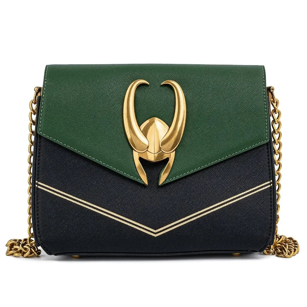 Marvel Loki PU Leather Shoulder Bag – Women’s Fashion Travel Messenger & Cosplay Backpack